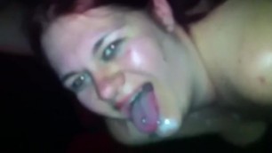Nasty Cum Slut Gets Covered