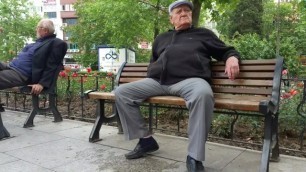 Granpa in Public Park Bench - Part 3