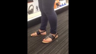 Sexy Fat Latina Toes in Target