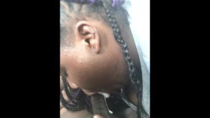 Getting Sloppy Toppy in her Car