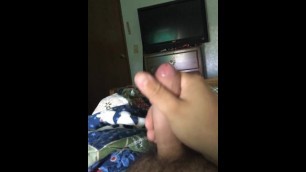 Me Jerking my Uncut Cock