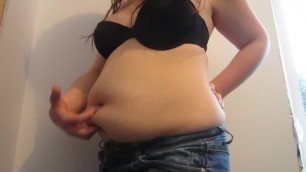 Beautiful Redhead BBW Early Weight Gain