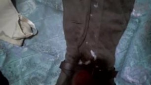 Cumming on my Sister Inlaws Boots