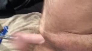 Bottom Creams Fuck Machine