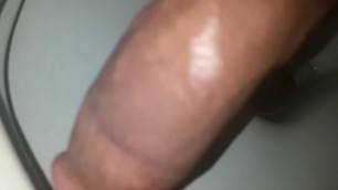 Pissing from Huge Hard Chocolatty Brown Dick❤