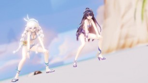 MMD Kiana Kaslana and Raiden Mei (Shake it Off)