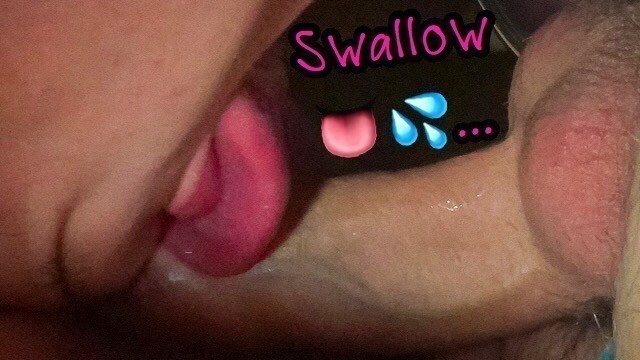 Don't Waste CUM and Swallow EVERY Drop! / Night self Suck