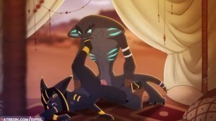 Sethrak and Fox Girl Animation