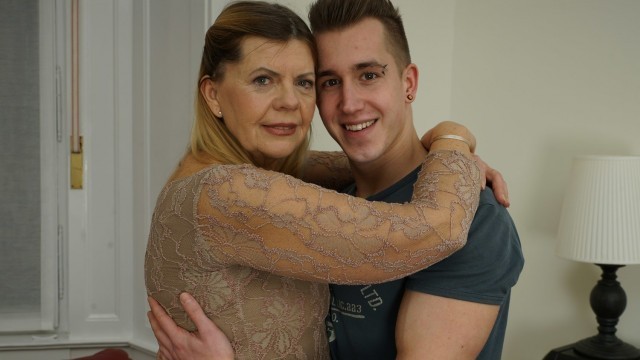 Granny Constance having sex with cute boy