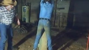 Spanked by Cowboy in the Barn