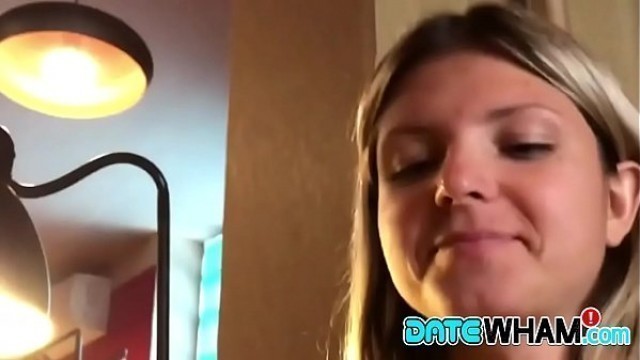 Cute blonde had a doggy style bang after the first encounter